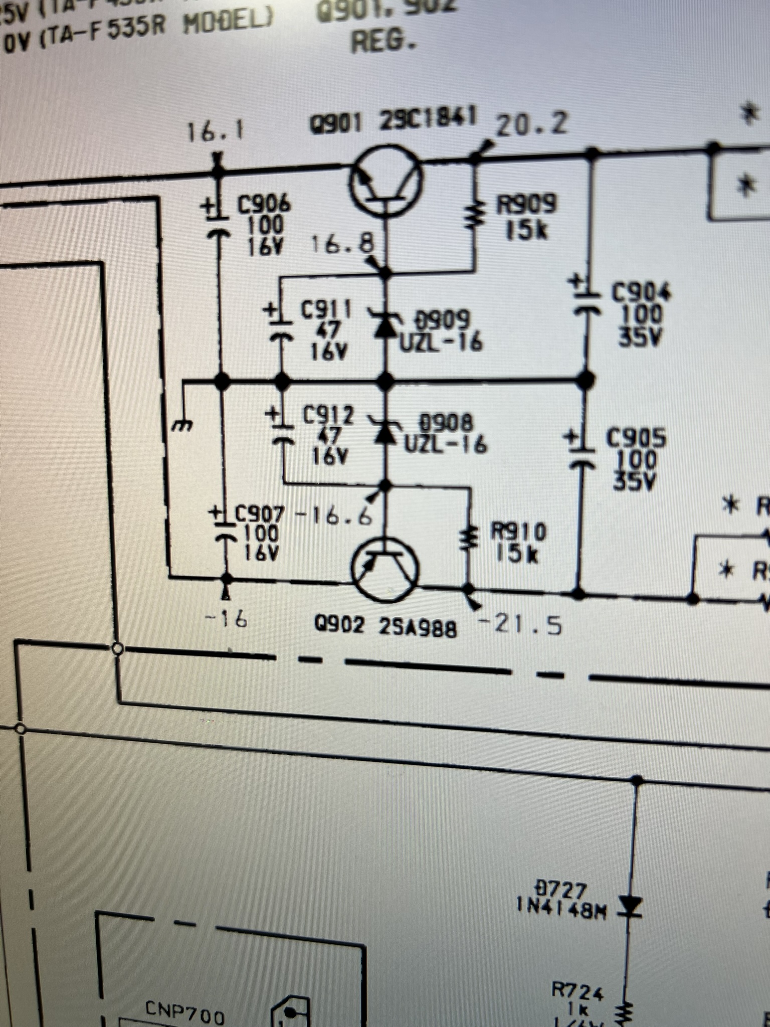 Spannungsstabilisierung der Vorstufen