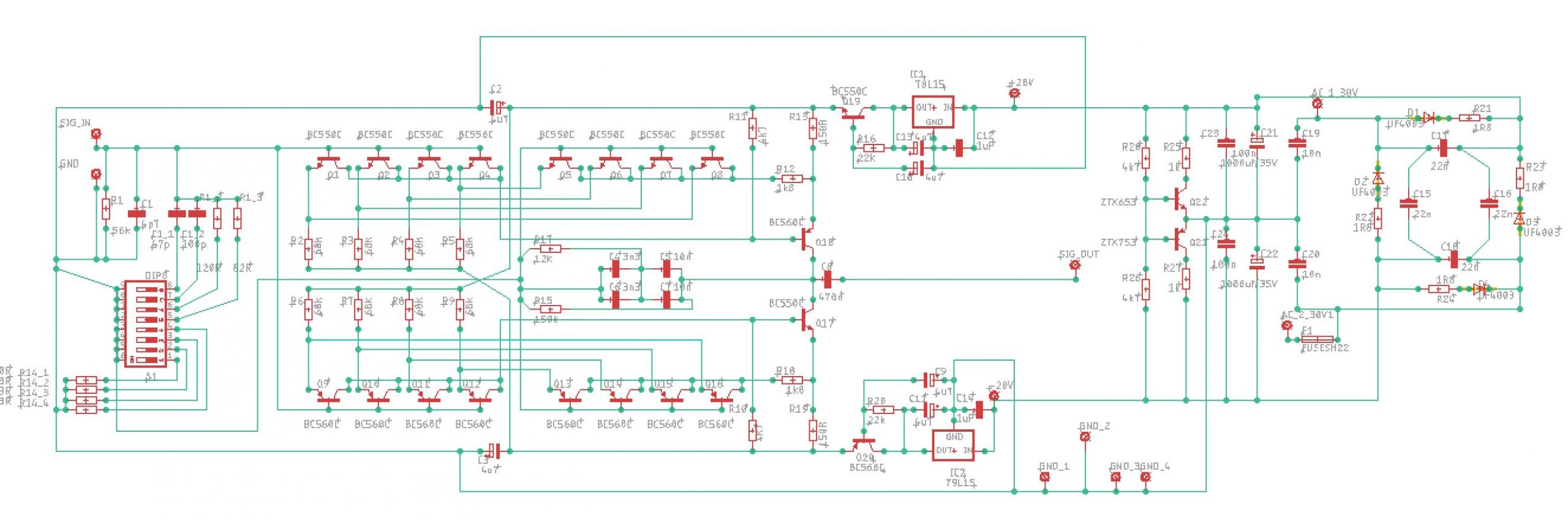 Komplettschaltung Nachbau Supra 2.0